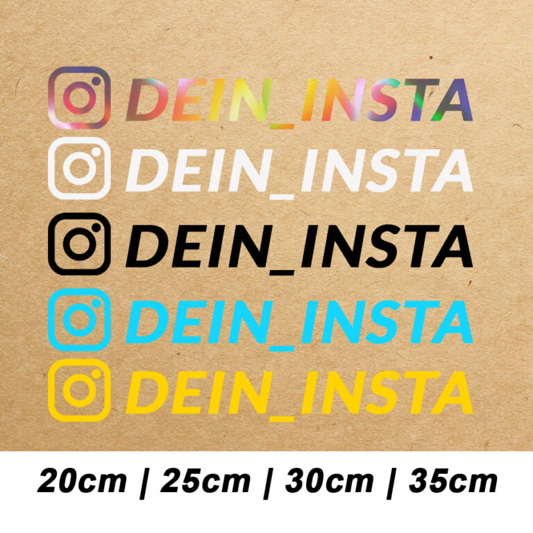 Dein Instagram Sticker im Doppelpack