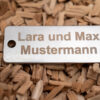 Briefkasten Schild aus Edelstahl mit Gravur – Bild 2