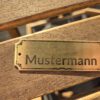 Briefkastenschild aus Messing mit Gravur – Bild 5