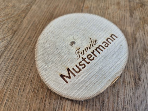 Baumscheibe mit personalisierter Gravur – Bild 4